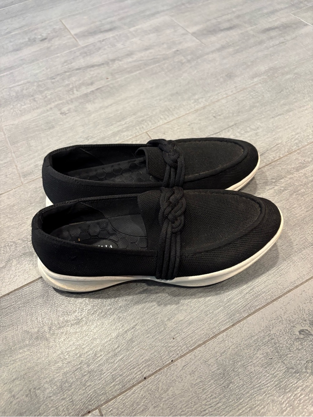 Vivaia Walker Iasmin Knot Hybrid Penny Loafers shoes black sz 39 8